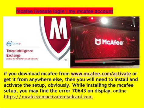 login mcafee livesafe|mcafee livesafe my account.